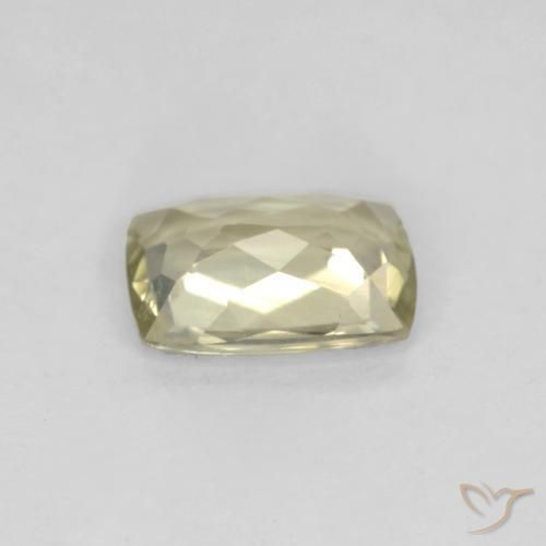 Diásporo con Cambio de Color Amarillo pálido natural de 0.86 ct, Forma Cojín, VS