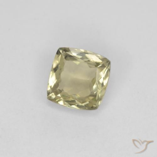 Diásporo con Cambio de Color Amarillo claro natural de 0.90 ct, Forma Cojín, VS