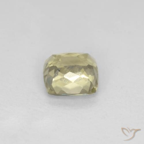 Diásporo con Cambio de Color Amarillo claro natural de 0.90 ct, Forma Cojín, VS