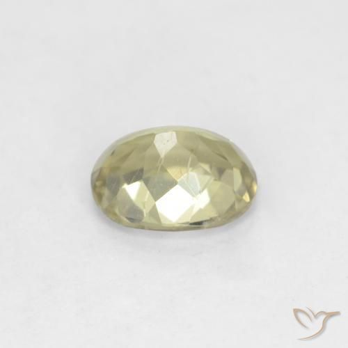 Diásporo con Cambio de Color Amarillo claro natural de 0.79 ct, Ovalada, VS