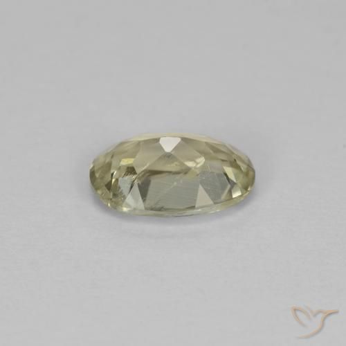 Diásporo con Cambio de Color Beige amarillo natural de 0.57 ct, Ovalada, VS