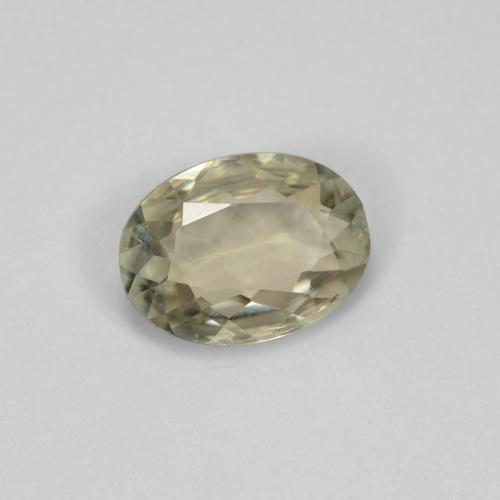 Diasporo con cambio de color amarillo natural de 0,64 ct, corte óvalo, VVS-VS