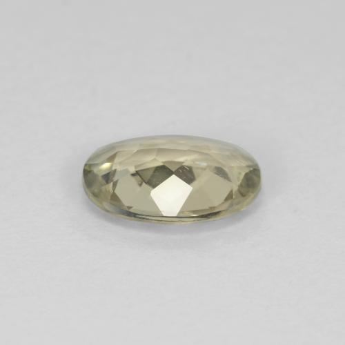 Diasporo con cambio de color amarillo natural de 0,64 ct, corte óvalo, VVS-VS