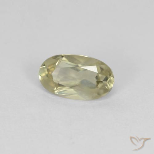 Diásporo con Cambio de Color Amarillo claro natural de 0.53 ct, Ovalada, VVS-VS