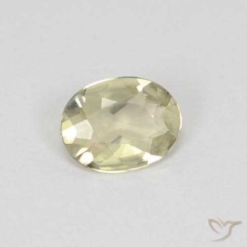 Diásporo con Cambio de Color Amarillo claro natural de 0.61 ct, Ovalada, VVS-VS