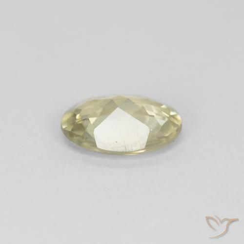 Diásporo con Cambio de Color Amarillo claro natural de 0.61 ct, Ovalada, VVS-VS
