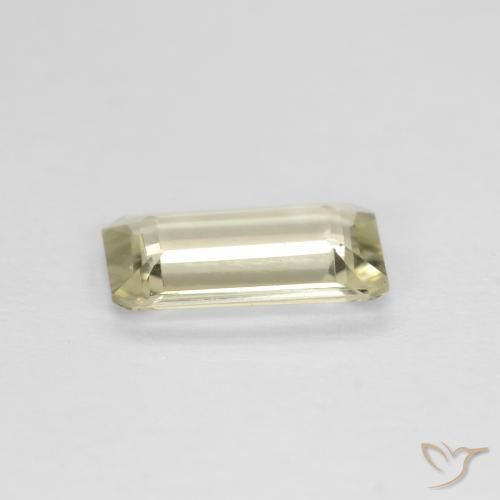 Diásporo con Cambio de Color Amarillo muy claro natural de 0.58 ct, Corte Octágono / Esmeralda, VVS-VS