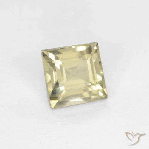 Diásporo con Cambio de Color Beige amarillo natural de 0.90 ct, Cuadrado, VVS-VS