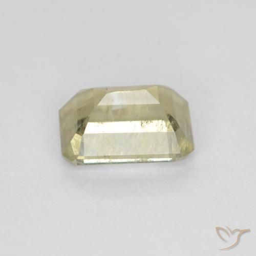 Diásporo con Cambio de Color Amarillo pálido natural de 0.76 ct, Corte Octágono / Esmeralda, VS-SI
