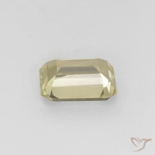 Diásporo con Cambio de Color Beige amarillo natural de 0.82 ct, Corte Octágono / Esmeralda, VS