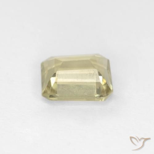Diásporo con Cambio de Color Beige amarillo natural de 0.94 ct, Corte Octágono / Esmeralda, VS