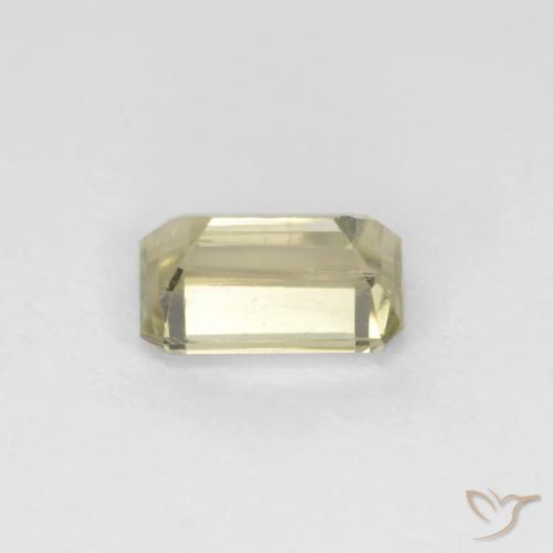 Diásporo con Cambio de Color Amarillo muy pálido natural de 0.78 ct, Corte Octágono / Esmeralda, VS