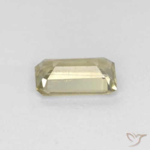 Diásporo con Cambio de Color Amarillo muy pálido natural de 0.83 ct, Corte Octágono / Esmeralda, VS