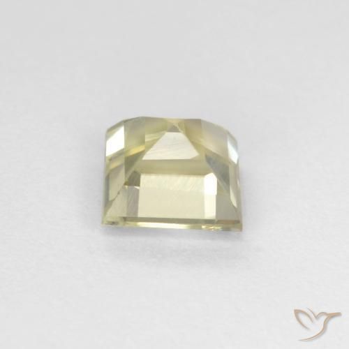 Diásporo con Cambio de Color Beige amarillo natural de 0.89 ct, Cuadrado, VS