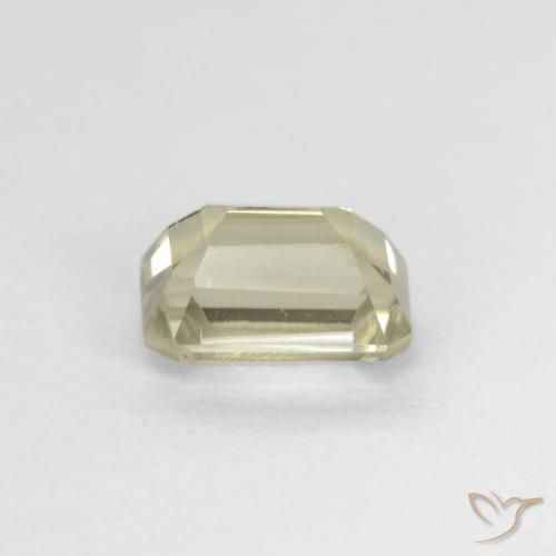 Diásporo con Cambio de Color Amarillo pálido natural de 0.97 ct, Corte Octágono / Esmeralda, VS
