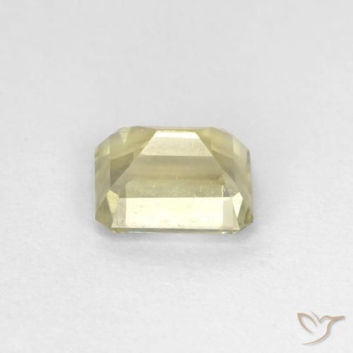 Diásporo con Cambio de Color Amarillo pálido natural de 0.94 ct, Corte Octágono / Esmeralda, VS