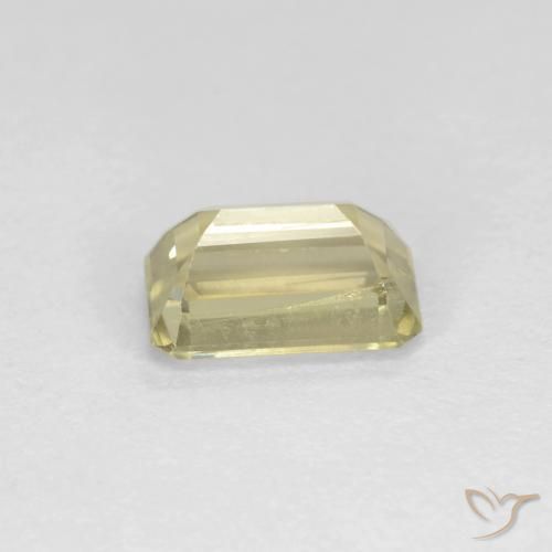 Diásporo con Cambio de Color Amarillo muy claro natural de 0.73 ct, Corte Octágono / Esmeralda, VS-SI