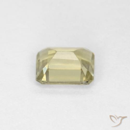 Diásporo con Cambio de Color Amarillo muy claro natural de 0.77 ct, Corte Octágono / Esmeralda, VS
