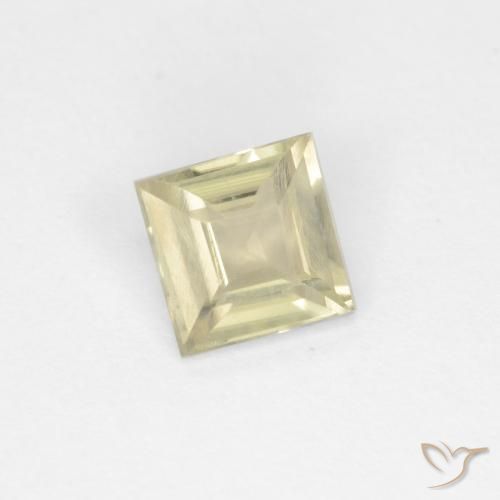 Diásporo con Cambio de Color Amarillo pálido natural de 0.59 ct, Cuadrado, VS