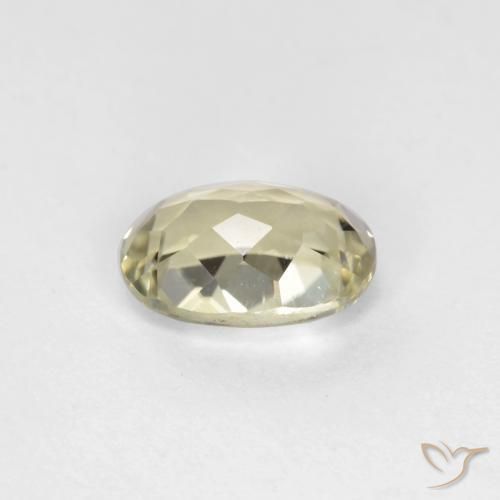 Diásporo con Cambio de Color Amarillo claro natural de 0.57 ct, Ovalada, VVS-VS