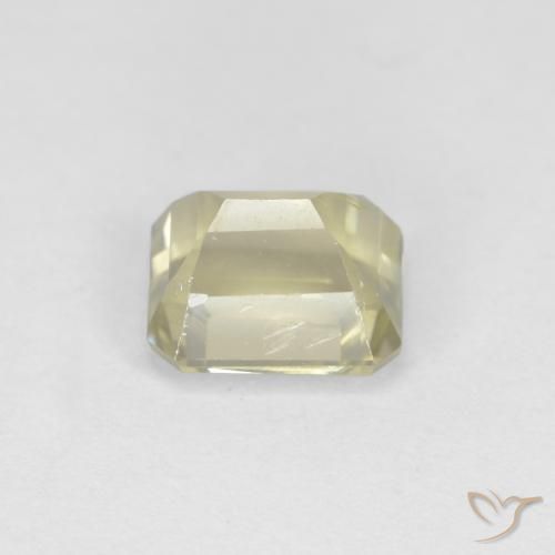 Diásporo con Cambio de Color Amarillo claro natural de 1.08 ct, Corte Octágono / Esmeralda, VS