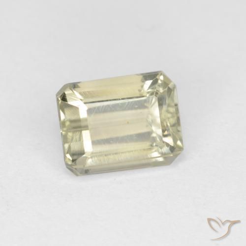 Diásporo con Cambio de Color Amarillo claro natural de 1.16 ct, Corte Octágono / Esmeralda, VS