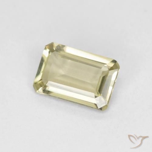 Diásporo con Cambio de Color Amarillo medio natural de 0.58 ct, Corte Octágono / Esmeralda, VS