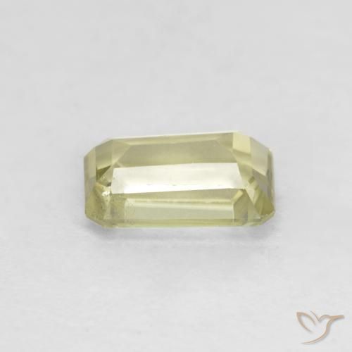 Diásporo con Cambio de Color Amarillo claro natural de 0.77 ct, Corte Octágono / Esmeralda, VS