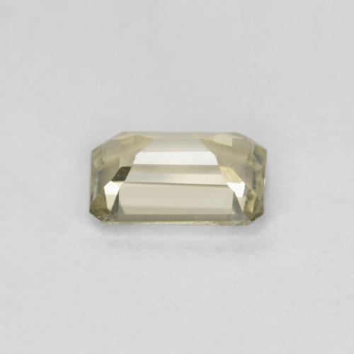 Diasporo con cambio de color amarillo natural de 0,62 ct, corte esmeralda, VS