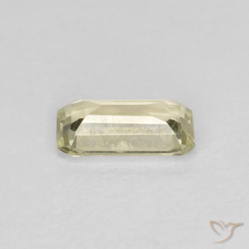 Diásporo con Cambio de Color Beige amarillo natural de 0.55 ct, Corte Octágono / Esmeralda, VS