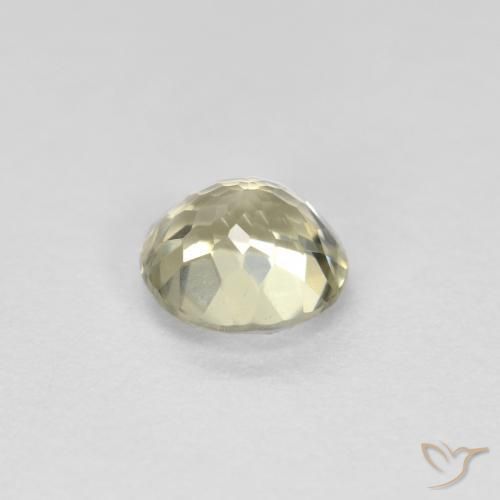 Diásporo con Cambio de Color Amarillo pálido natural de 0.74 ct, Redondo, VS