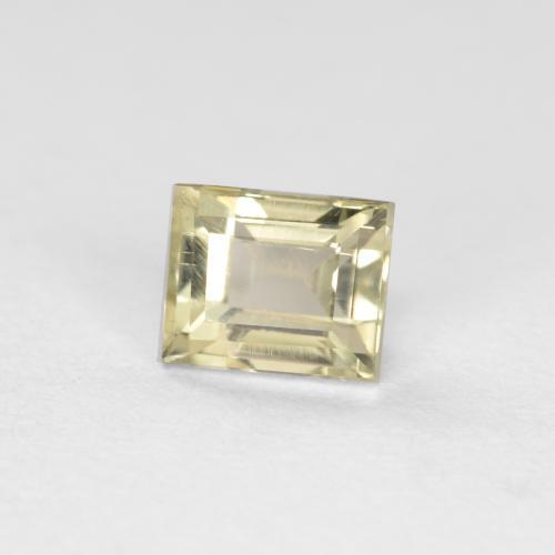 Diásporo con Cambio de Color Amarillo pálido natural de 0.46 ct, Corte Baguette, VS