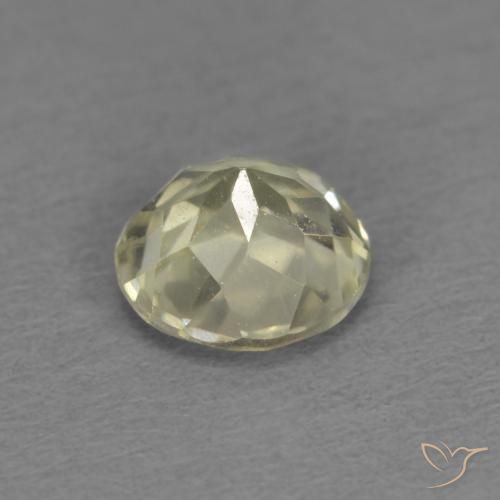 Diásporo con Cambio de Color Amarillo muy claro natural de 0.45 ct, Redondo, VS
