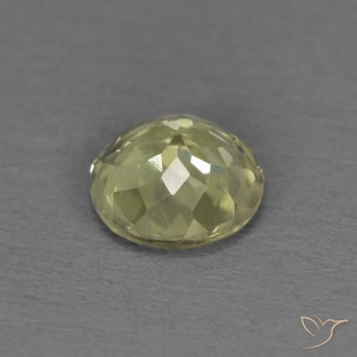 Diásporo con Cambio de Color Amarillo claro natural de 0.52 ct, Redondo, VS