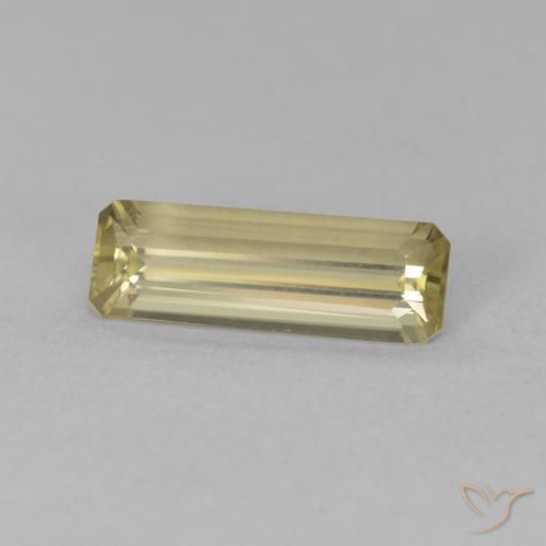 Diásporo con Cambio de Color Amarillo claro natural de 1.20 ct, Corte Octágono / Esmeralda, VVS