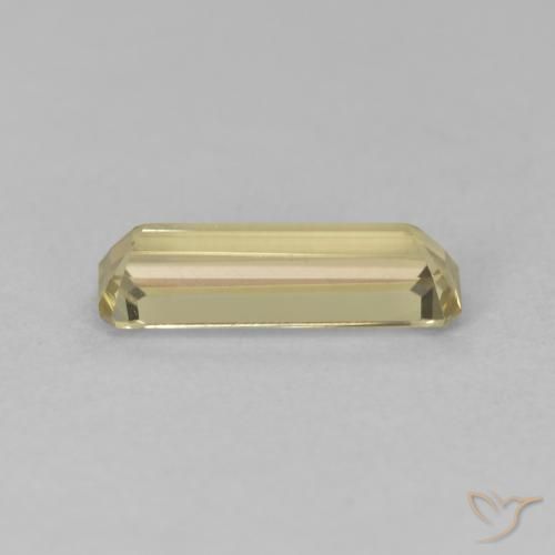 Diásporo con Cambio de Color Amarillo claro natural de 1.20 ct, Corte Octágono / Esmeralda, VVS