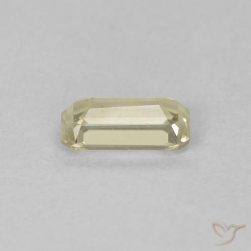 Diásporo con Cambio de Color Amarillo claro natural de 0.29 ct, Corte Octágono / Esmeralda, VVS