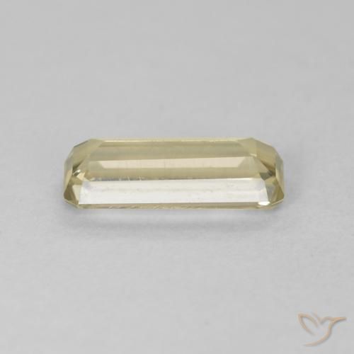 Diásporo con Cambio de Color Amarillo claro natural de 1.31 ct, Corte Octágono / Esmeralda, VVS