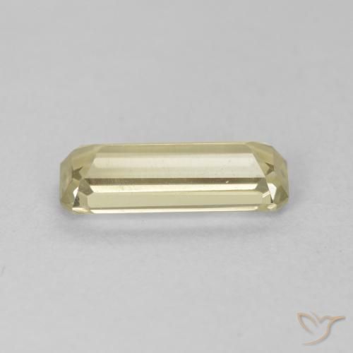Diásporo con Cambio de Color Amarillo claro natural de 1.35 ct, Corte Octágono / Esmeralda, VVS