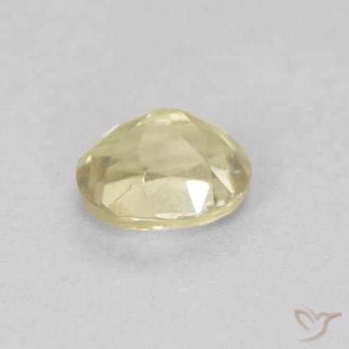 Diásporo con Cambio de Color Amarillo claro natural de 0.43 ct, Ovalada, VS