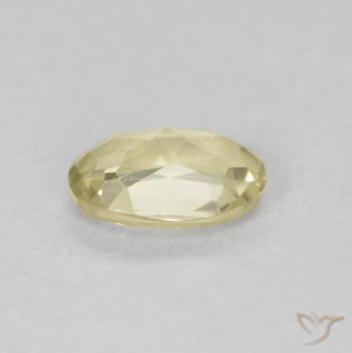 Diásporo con Cambio de Color Amarillo claro natural de 0.33 ct, Ovalada, VVS