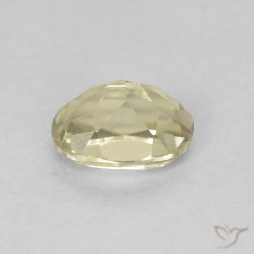 Diásporo con Cambio de Color Amarillo claro natural de 0.47 ct, Ovalada, VVS