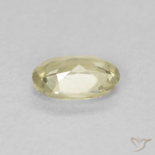 Diásporo con Cambio de Color Amarillo claro natural de 0.36 ct, Ovalada, VVS