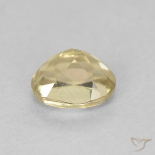 Diásporo con Cambio de Color Amarillo claro natural de 0.53 ct, Ovalada, VVS