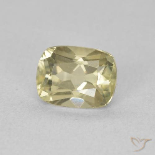 Diásporo con Cambio de Color Amarillo claro natural de 1.19 ct, Forma Cojín, VVS