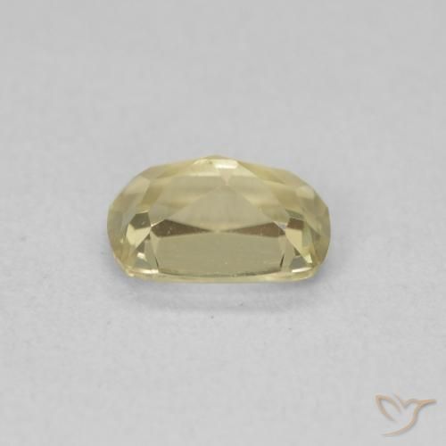 Diásporo con Cambio de Color Amarillo claro natural de 0.89 ct, Forma Cojín, VVS