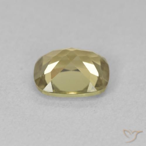 Diásporo con Cambio de Color Amarillo claro natural de 1.23 ct, Forma Cojín, VVS