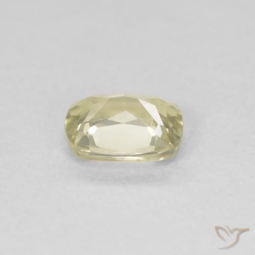 Diásporo con Cambio de Color Amarillo claro natural de 0.44 ct, Forma Cojín, VVS