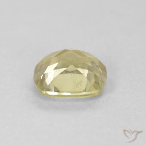 Diásporo con Cambio de Color Amarillo claro natural de 0.71 ct, Forma Cojín, VS