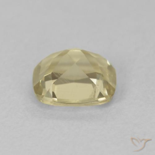 Diásporo con Cambio de Color Amarillo pálido natural de 0.86 ct, Forma Cojín, VS